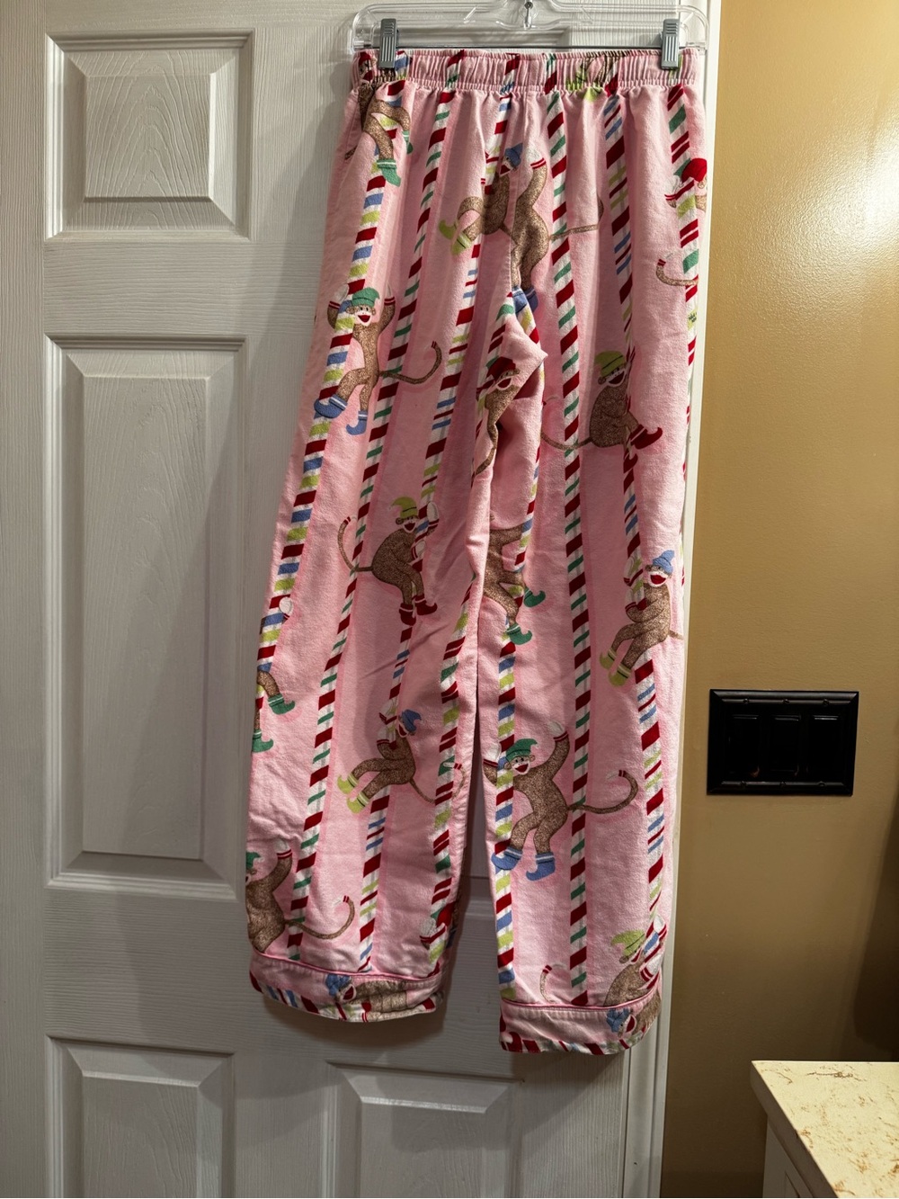 Ladies small Nick & Nora Christmas monkey pajamas - Picture 4 of 6